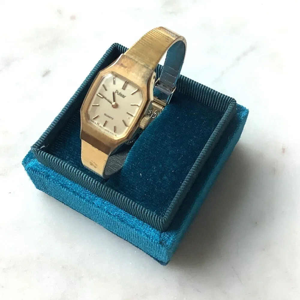 Pulsar V230-5730 Womens Analog Quartz Watch Gold Tone Bracelet V230-5730